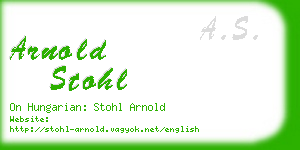 arnold stohl business card